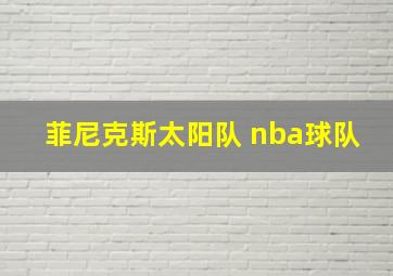 菲尼克斯太阳队 nba球队